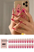 Wearable high-end manicure finished nail piece hot girl wearable manicure patch ins style high-end mid-length fashion