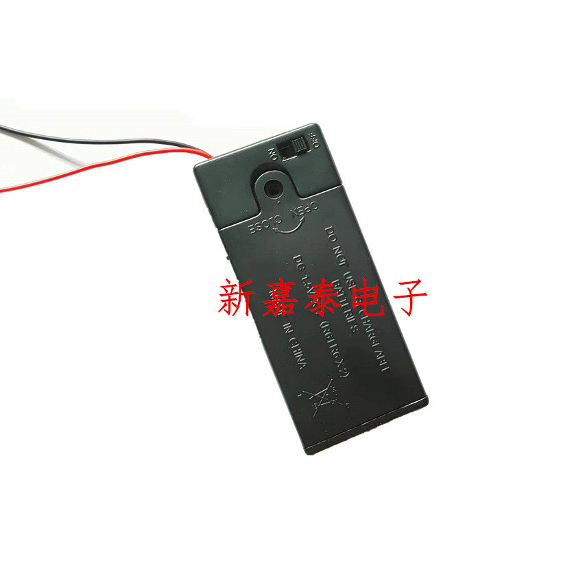 5-2 section with lid with switch battery case 2 section AA battery case switch and lid on the same face 3V