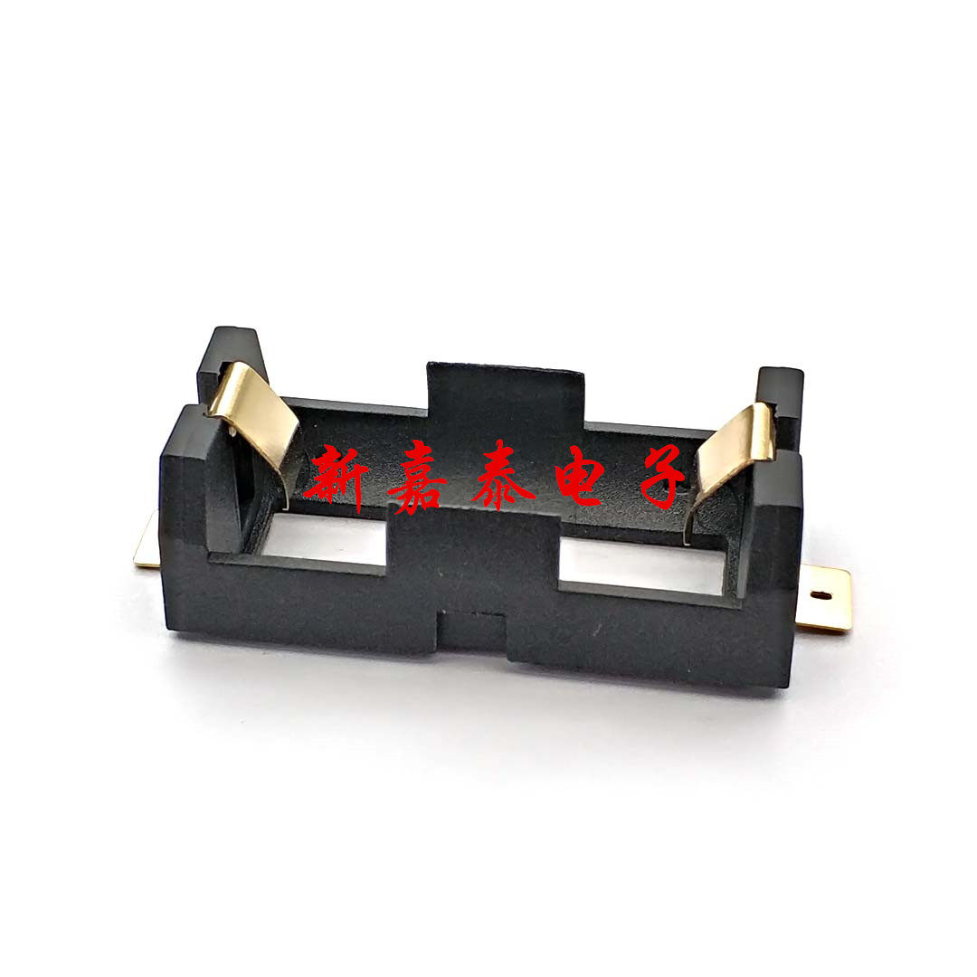 Single section 18350 Battery case SMT patch high temperature resistant section 18350 gilded battery holder SMD battery compartment