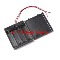 4 AA battery boxes with cover and switch with red and black wires AA battery holder 6V battery box 4 AA batteries