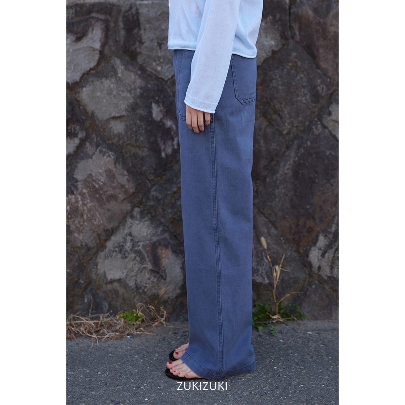 Zukizuki Blue Workwear-Style Jeans