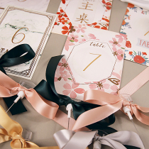 Eurostyle Wedding Table Karins Wind Original Sen Tedium Guests Cards Guests Wedding Seats Card with bronzed figures