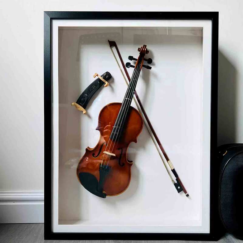 Violin Collection Display Frame, Three-Dimensional Hollow Frame, Ukulele Display Frame, DIY Framing Gift Violin Collection Display Frame, Three-Dimensional Hollow Frame, Ukulele Display Frame, DIY Framing Gift