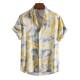 Men's summer ethnic casual short-sleeved shirt Ethniccasualshortsleevedshirt