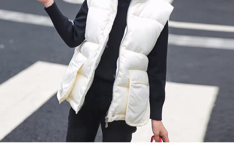 Áo vest nữ mùa đông 2018 mới cho bé mùa thu đông vest vest vai nữ trẻ em dày vest ấm áp áo gile nhung trẻ em
