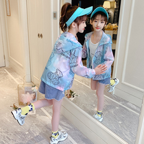 Girls Sunscreen Clothes Summer Ice Thin 2021 New style Children Air Conditioning Shirt for Children Breathable Sunscreen Clothing
