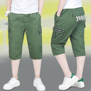 Tide 4 nam Casual Pants Summer Mang 7 Little Boy 6 7 8 Centpants Pants Trung 9 trẻ em Quần áo 11 Summer 12 tuổi 5.