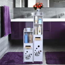 Waterproof Bathroom Side Cabinet Toilet Side Cabinet Free Of Punch Floor Type Corner Cabinet Shelve Locker Room