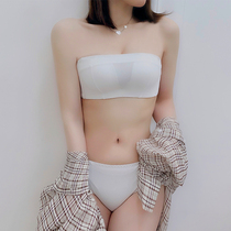 Non-slip strapless bra-type small chest thin collection girl bra underwear wrap chest no steel ring invisible bra