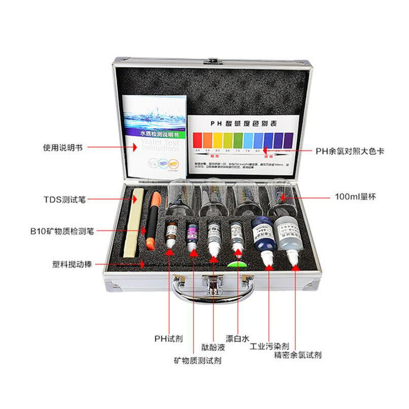 Square Water Quality Detection Kit Water Quality Detector TDS Test Pen Water Purifier Water Quality Demonstration Demonstration Box