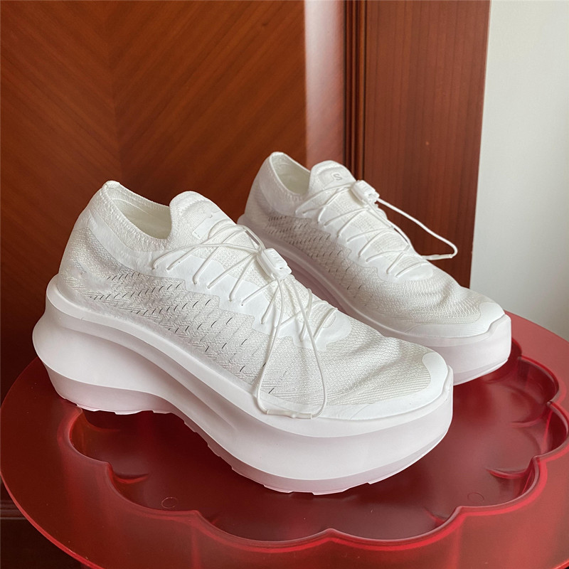 Lisa's Same Style 7cm Height-Increasing~ Thick-Soled Fly-Knit Sports Casual Shoes, Co-Branded Ultra-Light Mesh Breathable Platform Shoes, Trendy