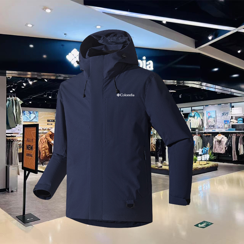 2026 New Model Columbia Jacket for Men and Women, Three-In-One Detachable Windproof and Waterproof Outdoor Mountaineering Jacket 2026 New Model Columbia Jacket for Men and Women, Three-In-One Detachable Windproof and Waterproof Outdoor Mountaineering Jacket