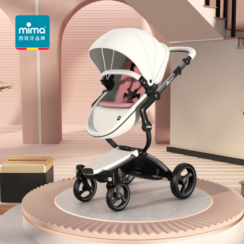Spain mima xari newborn trolley can sit can lie high landscape two-way baby shock stroller