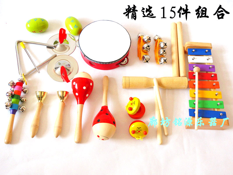 Bộ nhạc cụ Orff kết hợp 24 bộ nhạc cụ gõ cho trẻ sơ sinh - Đồ chơi nhạc cụ cho trẻ em đàn piano trẻ em