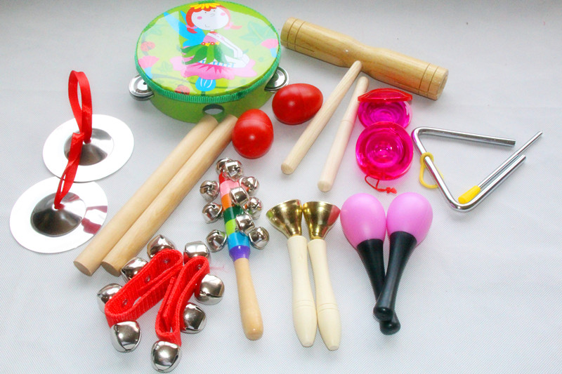 Orff nhạc cụ kết hợp đồ chơi trẻ em bộ gõ hỗ trợ giảng dạy âm nhạc giáo dục sớm bộ đồ chơi đàn em bé