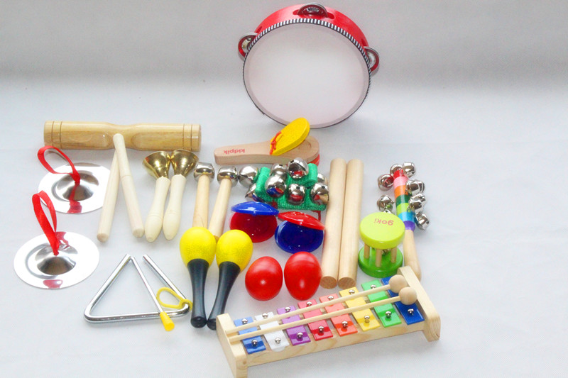Orff nhạc cụ kết hợp đồ chơi trẻ em bộ gõ hỗ trợ giảng dạy âm nhạc giáo dục sớm bộ đồ chơi đàn em bé