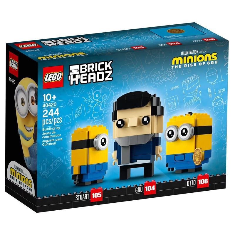 [Authentic with Free Shipping] Lego Building Blocks 40420 Minifigure Gru with Square Head, Gift for Boys and Girls