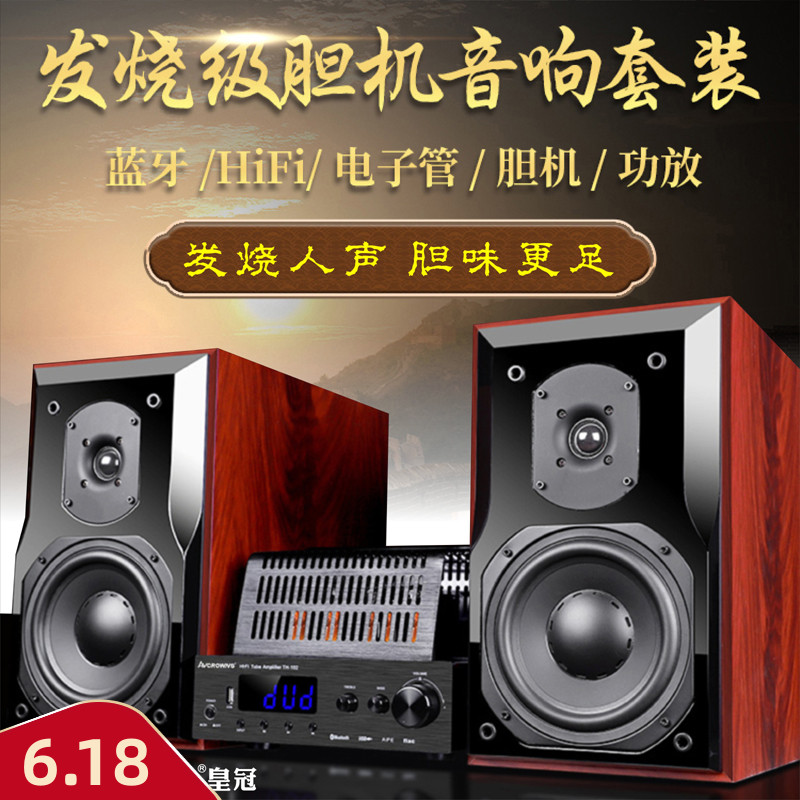 Crown A5 bile machine combined acoustics suit home hifi hair burning grade speaker vacuum tube Bluetooth Class A power release machine