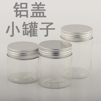 55mm transparent bottle food sealing jar PET bottle scented tea biscuit aluminum cap packaging sample jar transparent jar