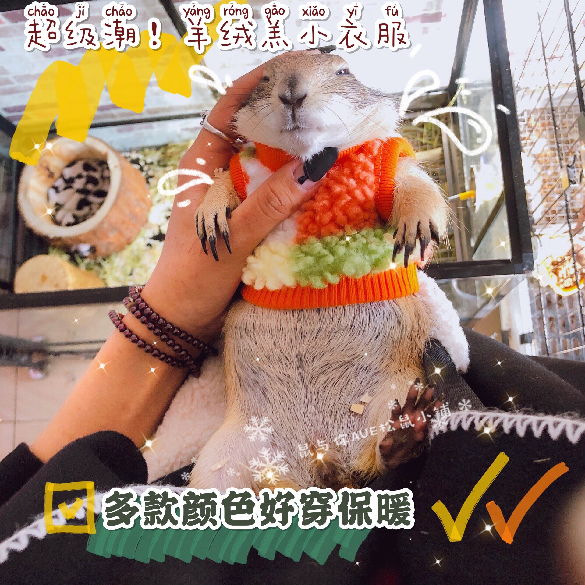 Cute Lamb Suede Black Tail Earth Dial Rat Clothes Squirrels Magazinea LITTLE CLOTHES WINTER STYLE CAN BE CUSTOMIZED WITH A LOT OF FLOWERS AND WARMTH