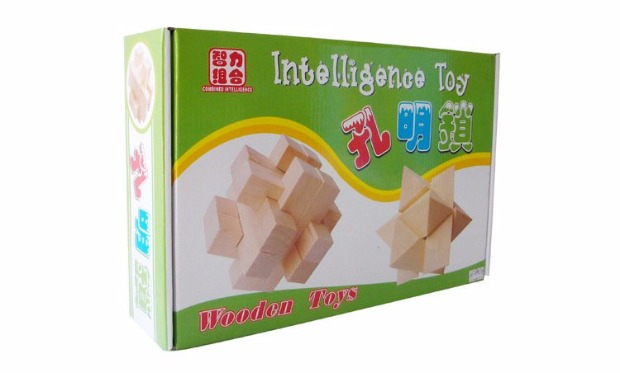 Sức mạnh trí tuệ của trẻ em để mở khóa đồ chơi khóa Luban dành cho người lớn tuổi Kong Ming khóa quà tặng đóng hộp quà tặng trên 5 tuổi đồ chơi trẻ con