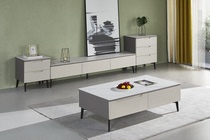 Slate coffee table light luxury modern combination TV cabinet