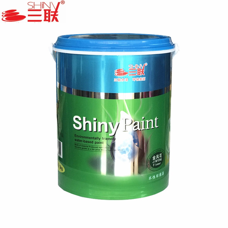 Triple Aqueous Ring Universal Lacquered Wood Furniture Furniture Renovated Yellow Mediterranean Blue Gold Silver Color Water-based Paint