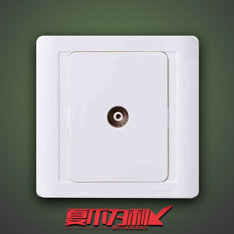 Simon Switch Socket Cable TV Digital Signal CCTV Panel 86 Type TV Wall One N55111