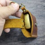 Зажигалка, кожаный универсальный защитный чехол ручной работы, из натуральной кожи, воловья кожа