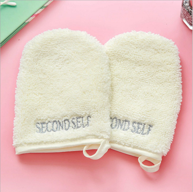 (Recommended by net red)Lazy makeup remover cleansing gloves Glove type face towel Face flutter Face flutter small handkerchief