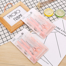 Folding eyebrow knives female beginners set eyebrow comb scraper eyebrow cutting ear spoon safe type eyebrow artifact