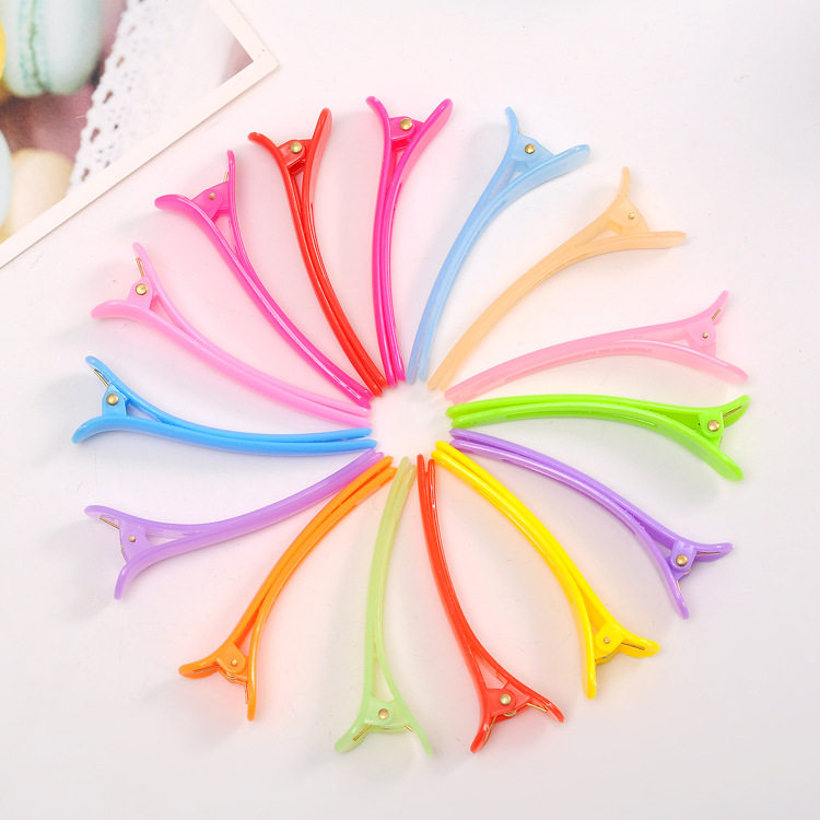 The new Korean version of the Korean version a sub-Liuhai duckbill clip big cute candy color barge shop with a long mouth no-mark student brief