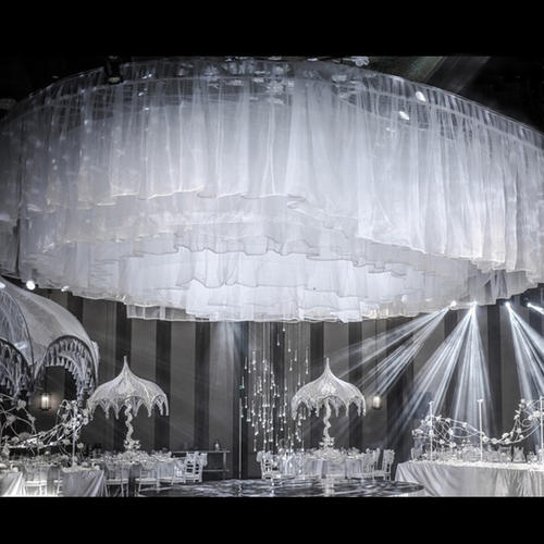 New Mesh Yarn S Cloud Top Yarn Wedding PROP SWISS YARN SUSPENDED CEILING YARN STAGE WEDDING DRESS TTAI CIRQUE DRESSES MANTLE DECORATION