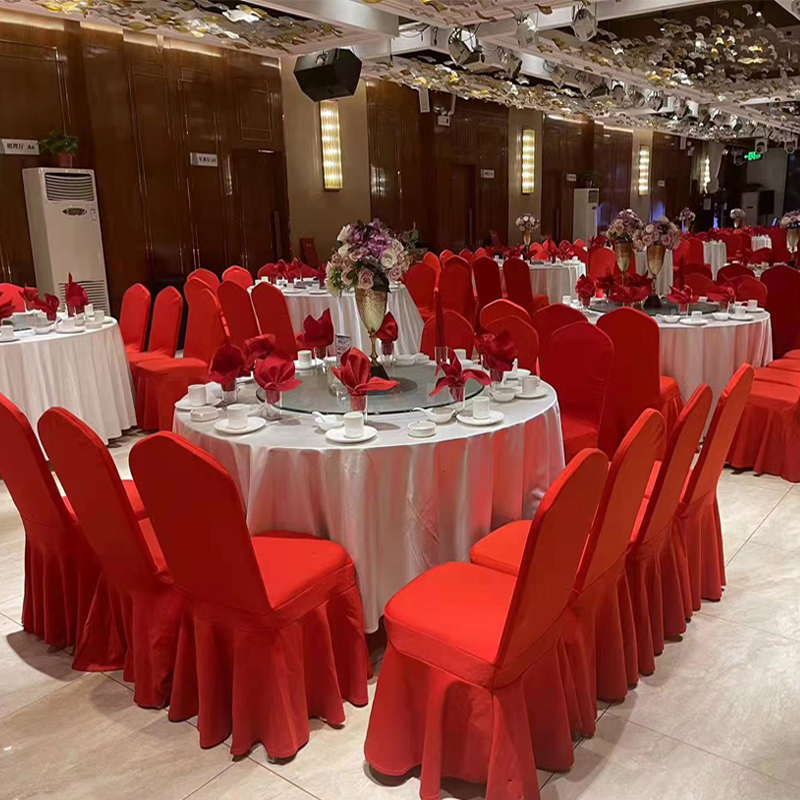 Custom hotel Wedding Chair Cover Air Layer Meeting Thickened elastic chair cover Mighty Chair Sleeve Hotel Banquet Cover