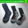 Mùa thu và mùa đông khăn thể thao thấm mồ hôi vớ dày mà không có đường may xương coolmax vớ ngoài trời có chức năng vớ nhanh khô bít tất