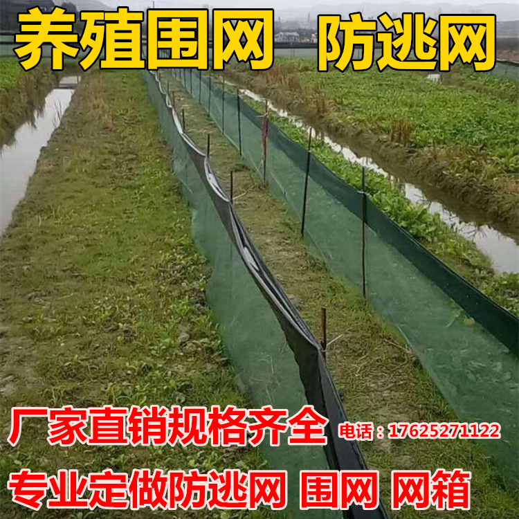 Anti-escape net crayfish crab frog turtle eel breeding anti-escape net fish pond thickened plastic seine anti-running net