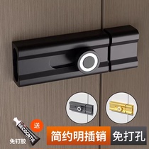 No punching latch door stopper single door anti-theft latch lock door lock framed glass door lock top door stopper