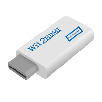 Конвертер Wii-HDMI Haitian Niu Игровая консоль Wii подключенная к ТВ-монитору высокой четкости Игровая консоль Nintendo подключенная к телевизору высокой четкости Wii-HDMI со звуком можно подключить к динамикам