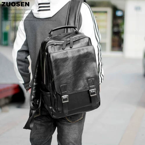 左森 Мужской трендовый модный школьный рюкзак для школьников для отдыха, сумка для путешествий, ноутбук, в корейском стиле