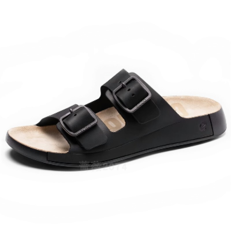 Ecco Men's Summer New Breathable Leather Sandals Genuine Leather Casual Slippers Como 500984
