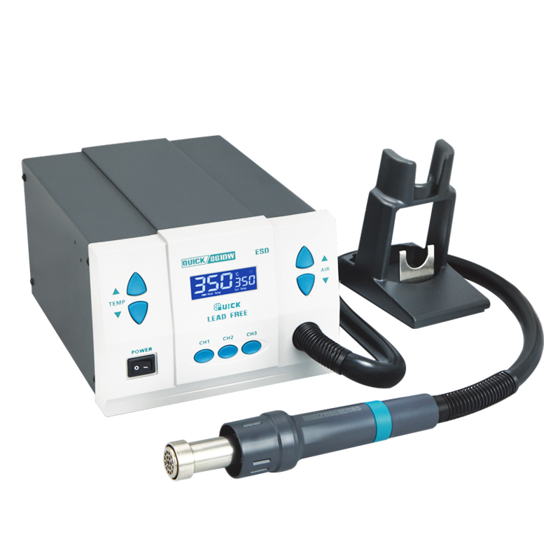 Original fit quick gram 861DW hot wind gun welding desk lead-free thermoregulation number of hot wind gun intelligent temperature-controlled 1000W
