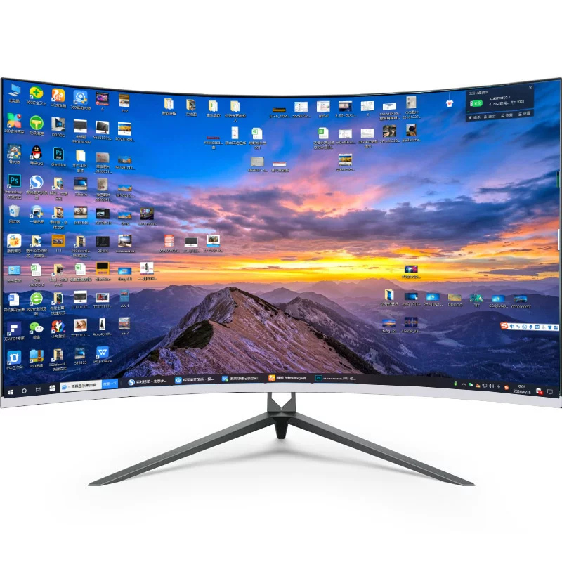 Монитор SANV 27-дюймов изогнутый IPS 144 Гц (1800R), HDMI + DP двойной интерфейс, игровой экран