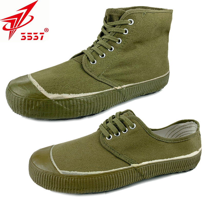 3537 Emancipation Shoes Old Yellow Green Rubber Shoes Nostalgia Original low waist Lawyer Shoes Military Training Shoes High Cylinder Emancipation Shoes