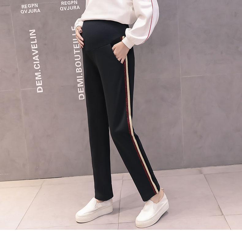 Quần áo mùa thu 2018 mới XL cho bà bầu quần legging chất béo MM quần harem giản dị 200 kg bà bầu nâng bụng thời trang cho bà bầu