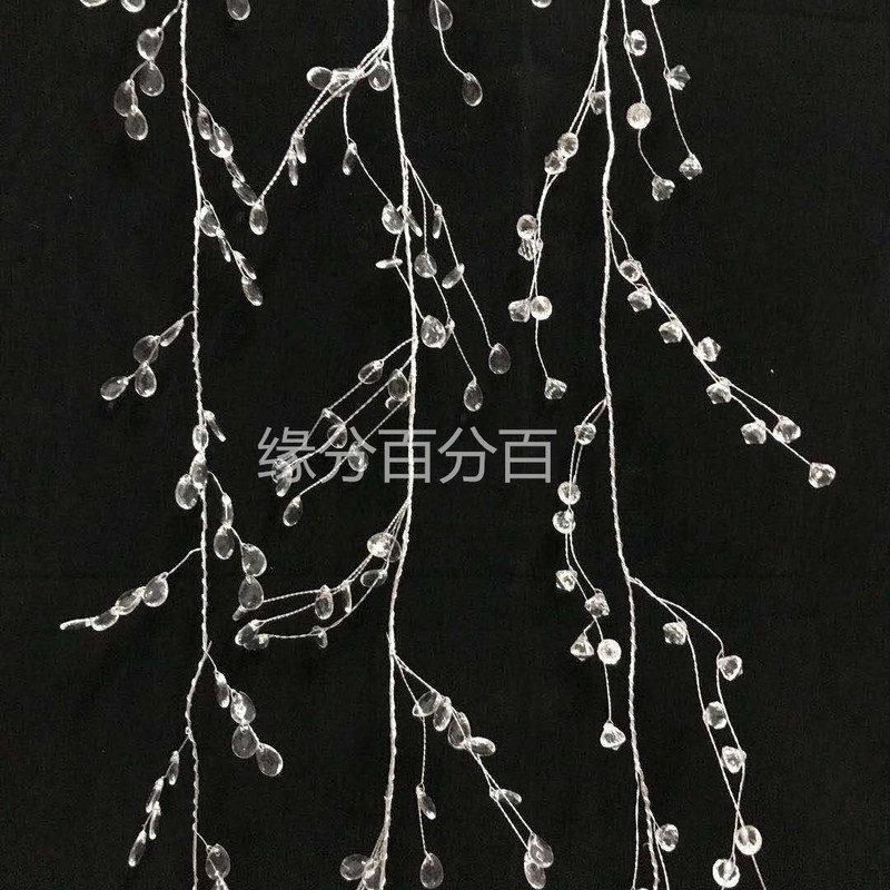 Promotional Acrylic Wedding Grape Bunches, Wedding Crystal Strands, Crystal Beads, Flat Water Drop Strands, DIY Bridal Headwear