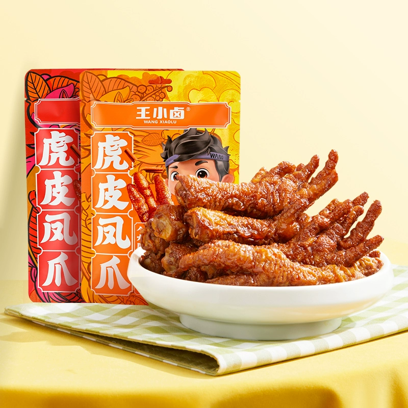 王小卤虎皮凤爪68g 卤味鸡爪肉类解馋小零食辣即食休闲美味小吃