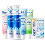 冷酸灵官旗•极地白牙膏组合5支 漱口水12ml*3条 抗糖防龋30g*1劵后33.9元包邮