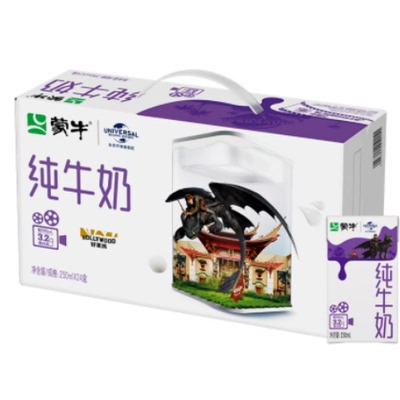 蒙牛全脂灭菌纯牛奶250ml×24包