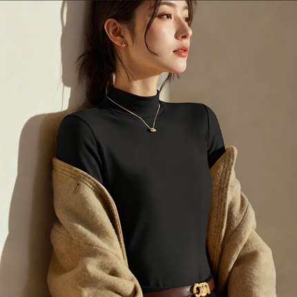 都市丽人绒德打底衫女2025新