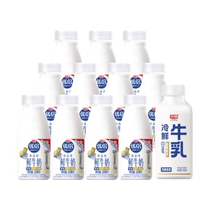 光明优倍高品质高钙鲜牛奶185ml*11瓶+冷鲜牛乳200ml*1瓶